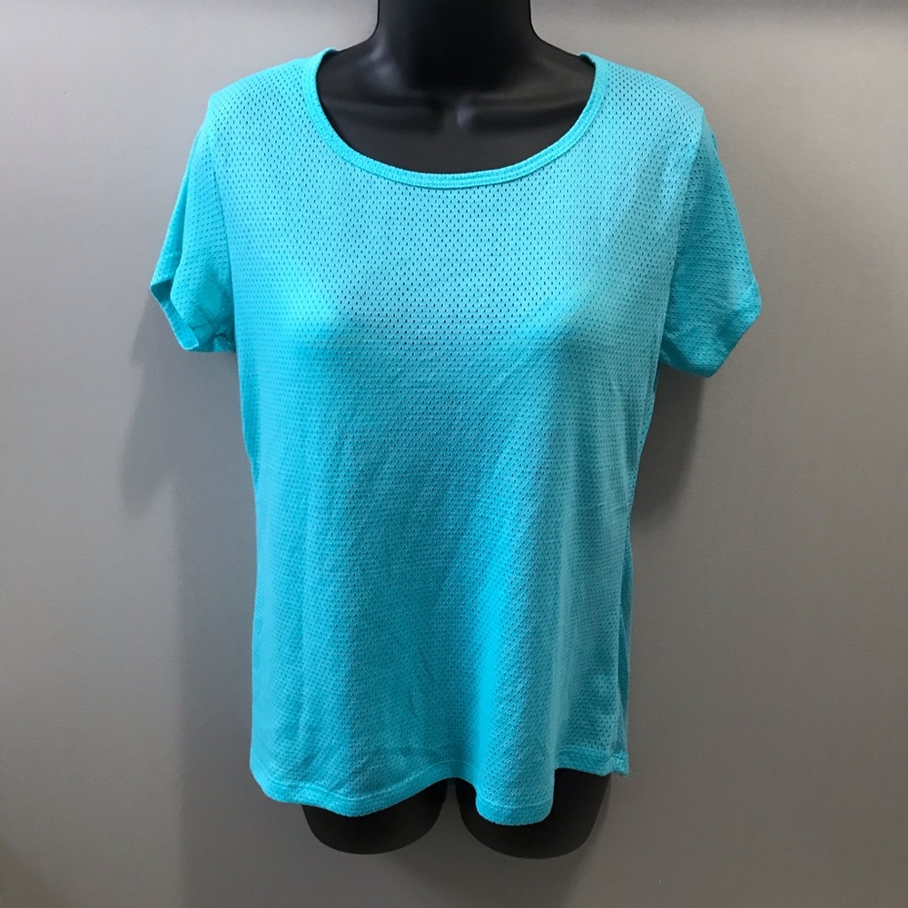 Teal work out top